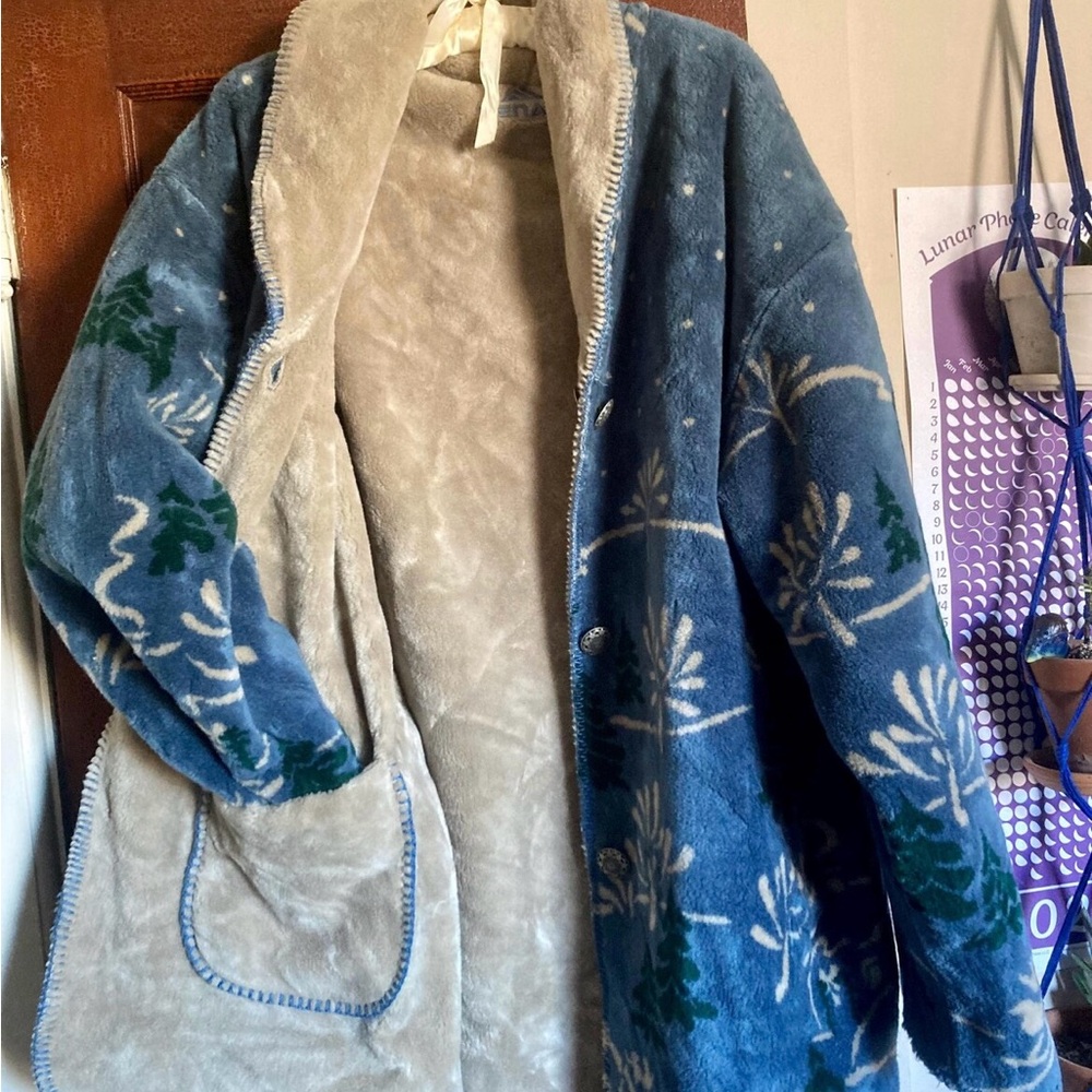 Blue and Tan Vintage Denali Coat Jacket